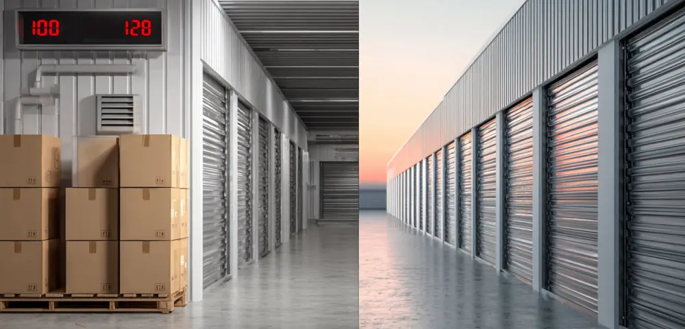 Climate controlled storage vs regular units