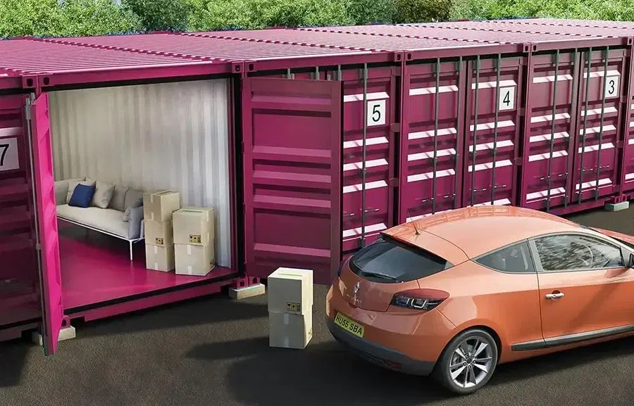 Mobile Self Storage — PinkStorage - Full Container